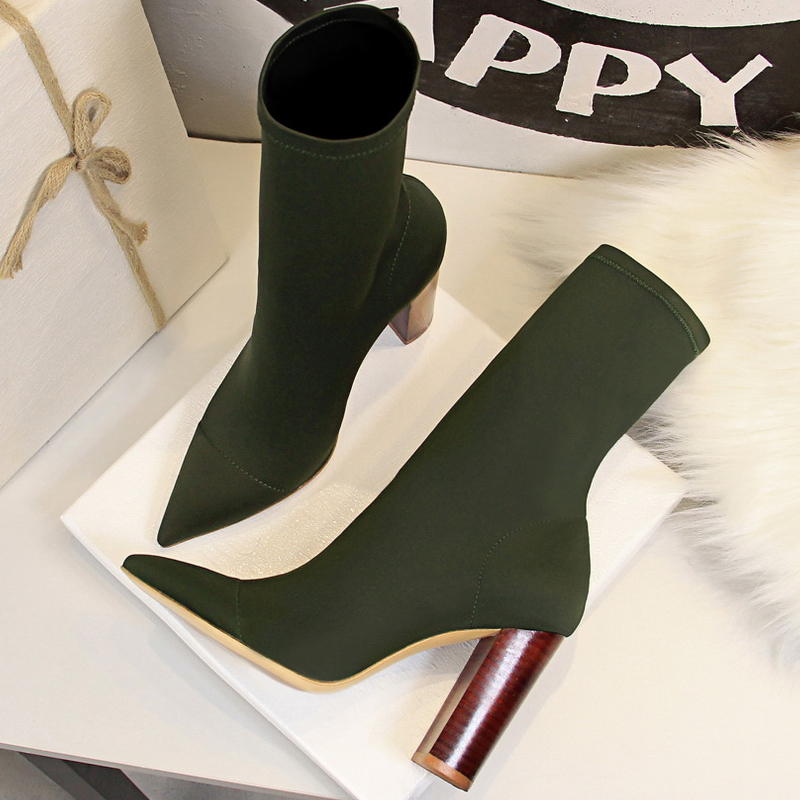 Sock Boot Women - BIGTREE Shoes Women Stretch Boots Sexy