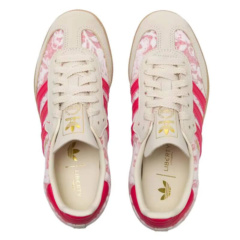 Women'S Shoes Pink Adidas - Women Pink Floral Print Low Top