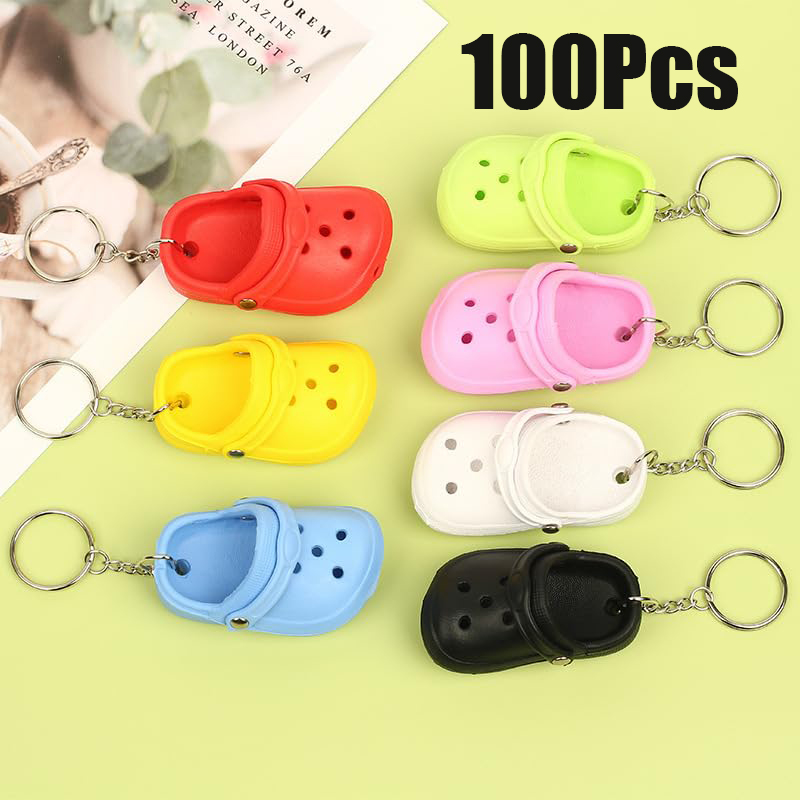100Pcs Mini Croc Style Clog Sh - Croc Style Clog ulasan dan harga