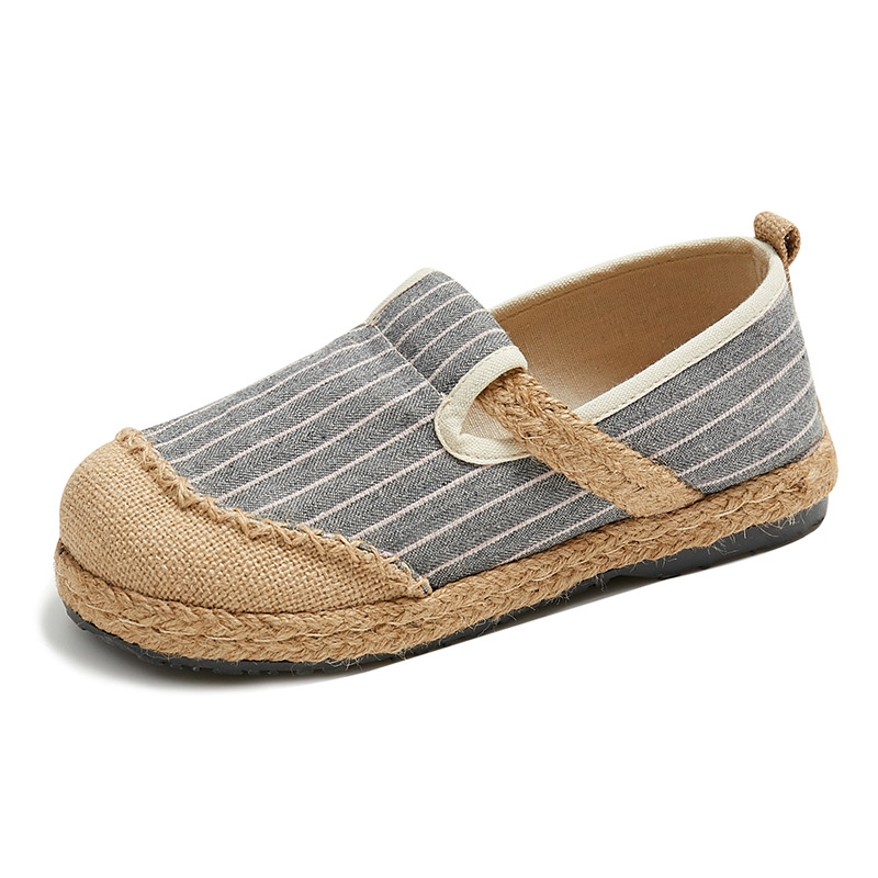 Careaymade-Women Striped Linen - Women'S Shoes Vegan ulasan dan harga