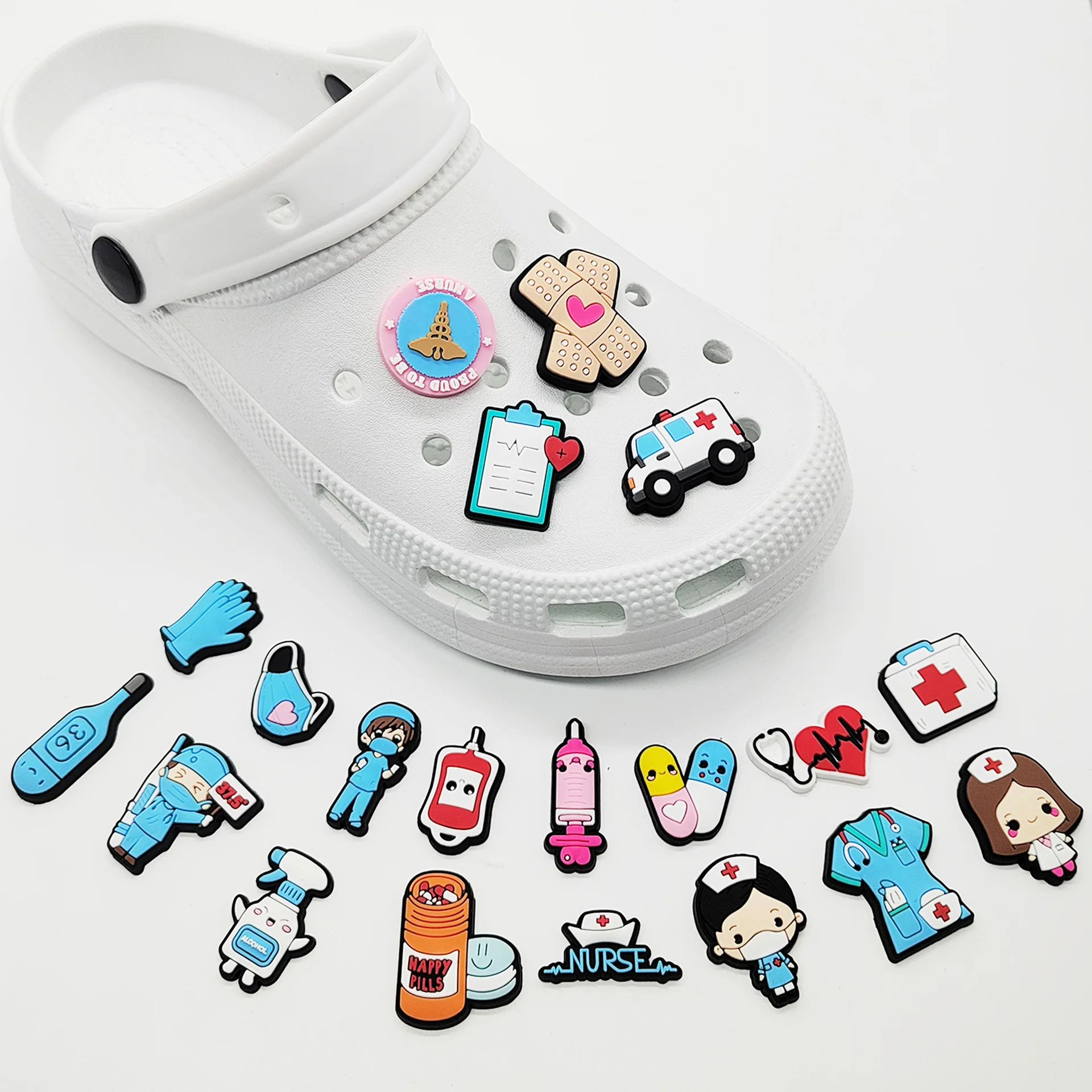 New 1pcs PVC Shoe Charms for C - Croc Style Clog ulasan dan harga