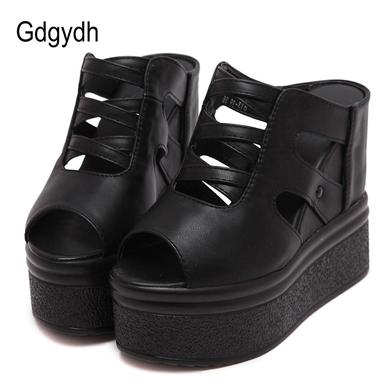 Gdgydh Open Toe Platform Mules - Women'S Shoes Vegan ulasan dan harga