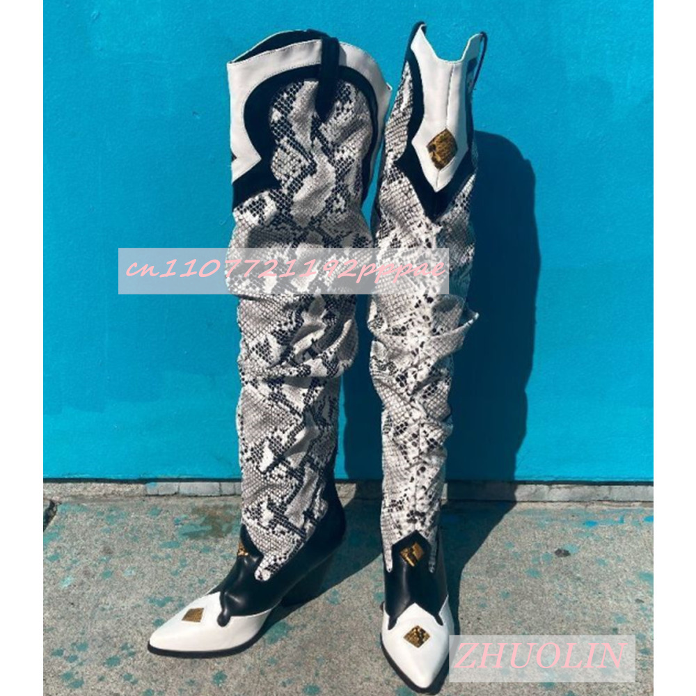 Winter Embroidered Snake Patte - Sock Boot Women ulasan dan harga