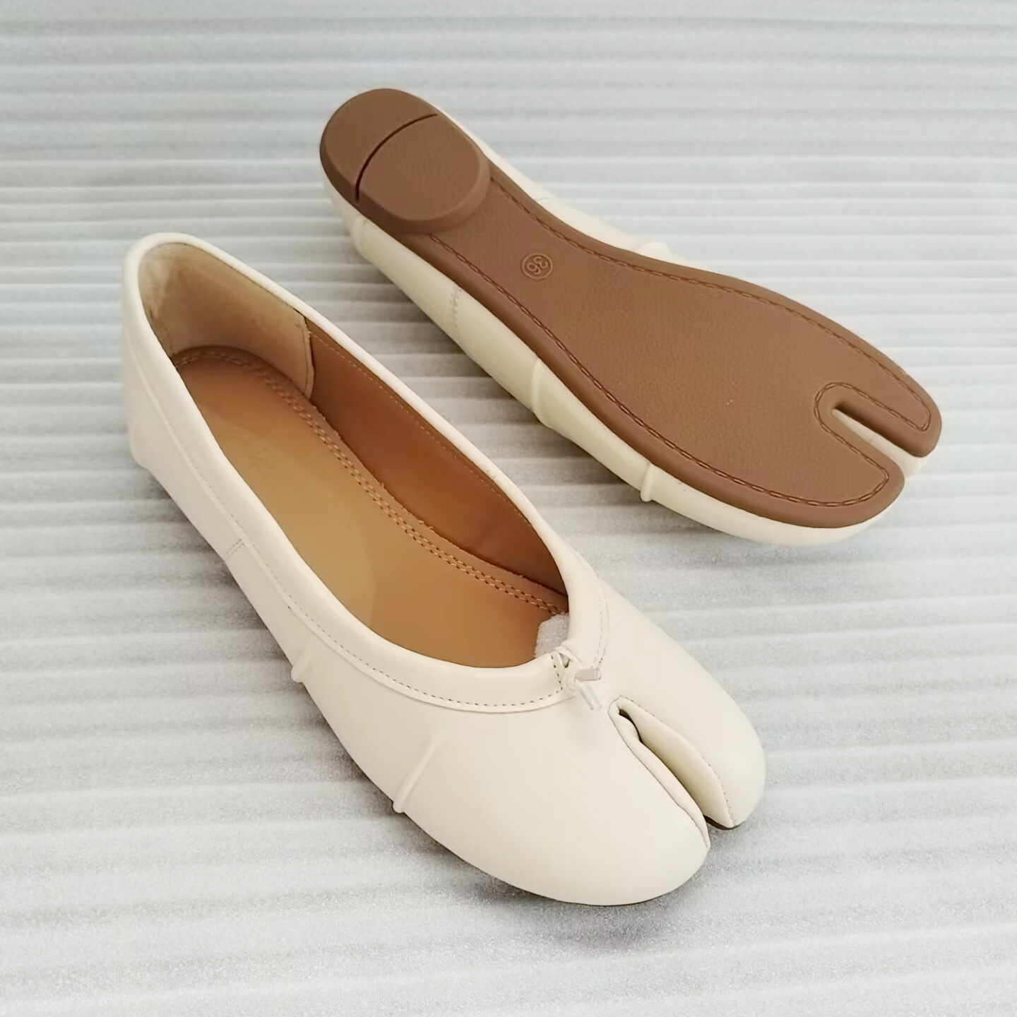 NEW Split Toe Flat Shoes Women - Ballet Flat Women ulasan dan harga