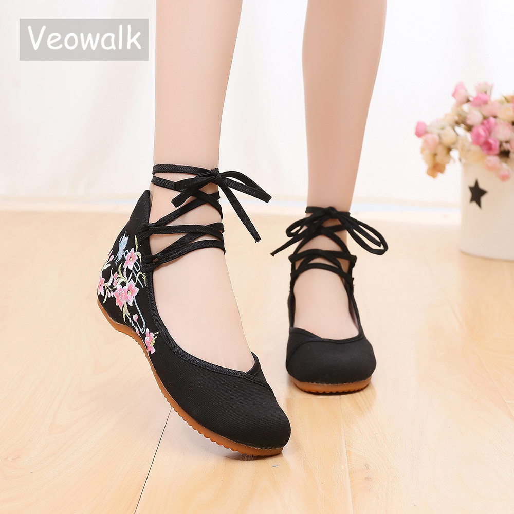 Veowalk Ankle Strap Women Canv - Women'S Shoes Vegan ulasan dan harga