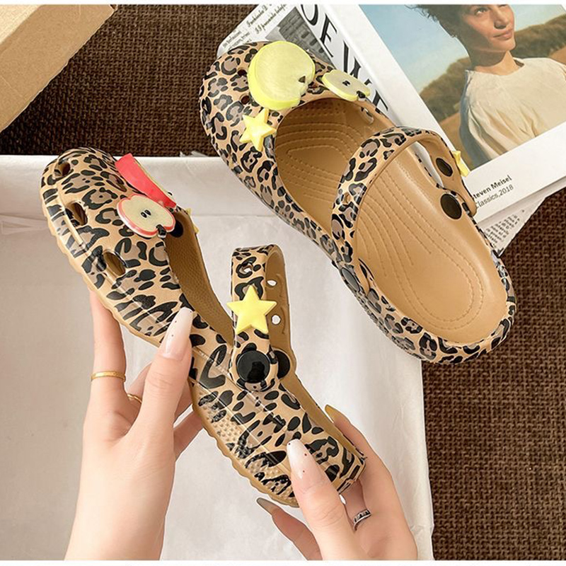 Retro Leopard Print Ballet Hol - Women Shoes Japan ulasan dan harga