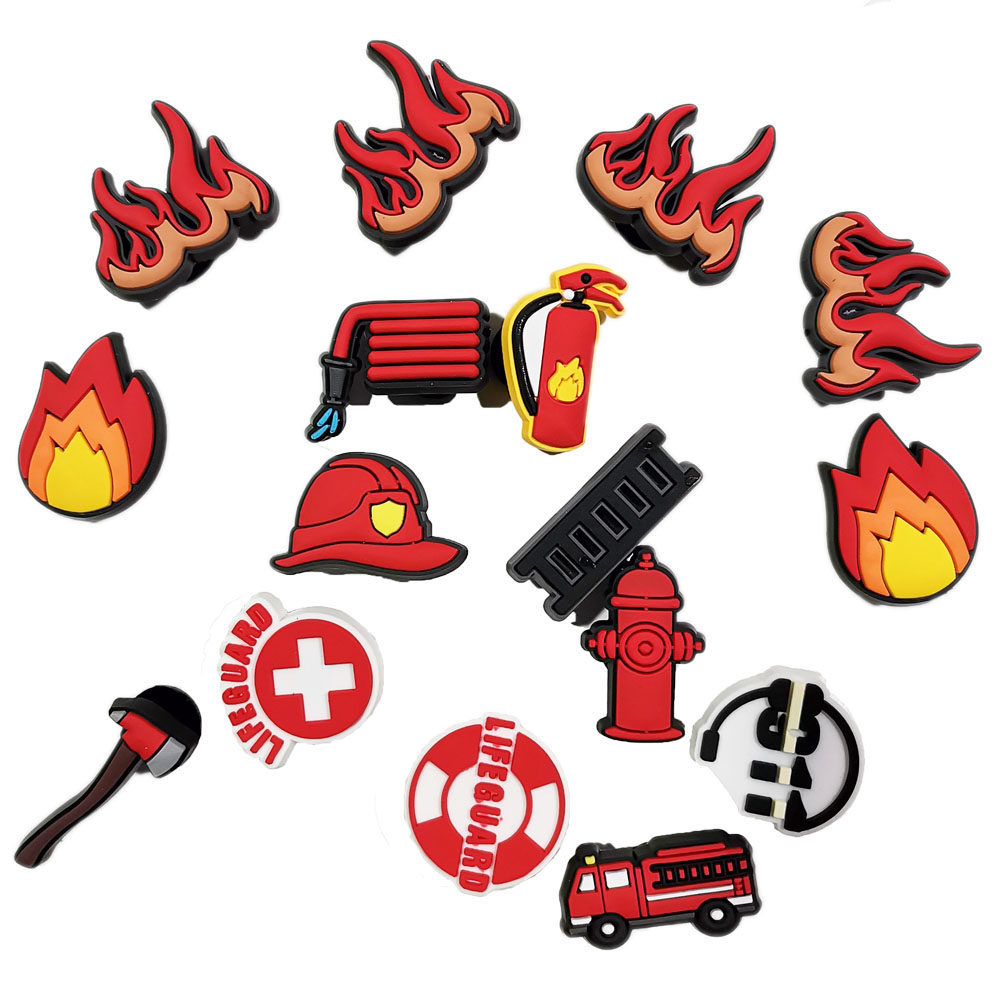 Fireman Shoe Charms for Crocs  - Croc Style Clog ulasan dan harga