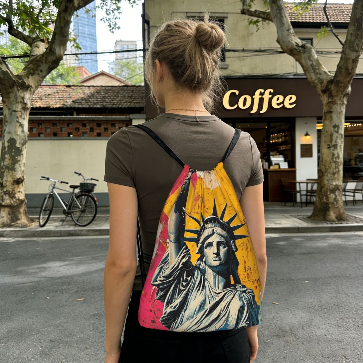 Statue Of Liberty Graffiti Pri - Women'S Shoes Liberty ulasan dan harga