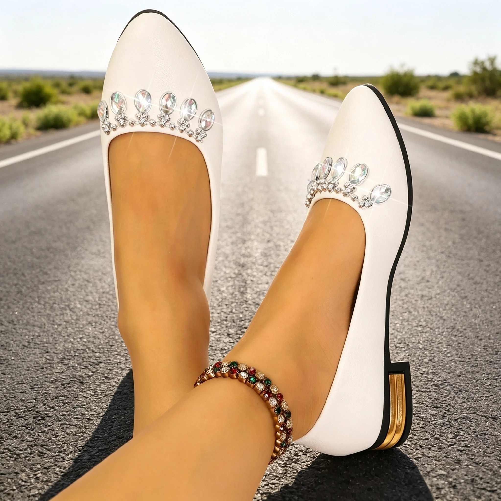Women Flats Pointed Toe Ballet - Ballet Flat Women ulasan dan harga