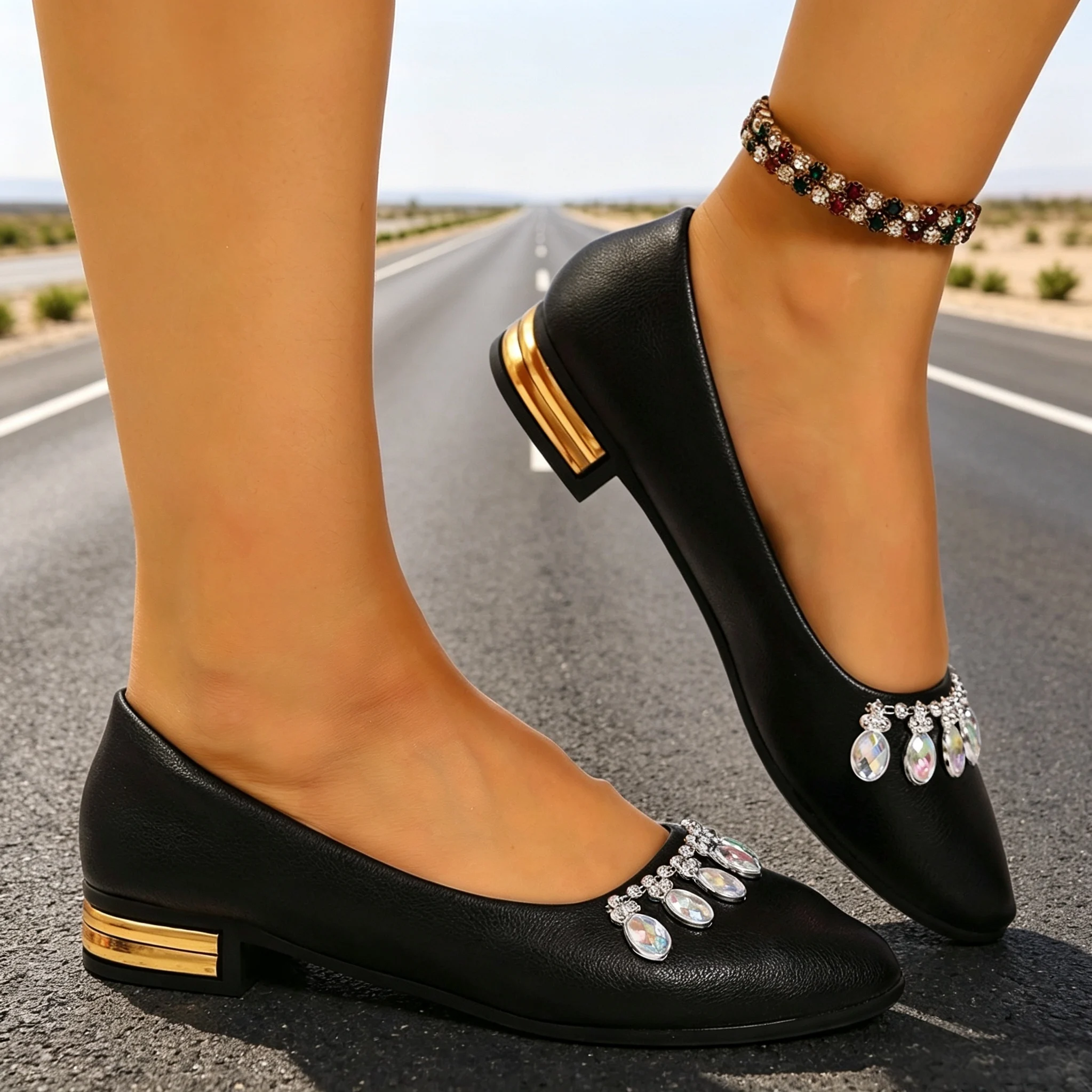 Women Flats Pointed Toe Ballet - Ballet Flat Women ulasan dan harga