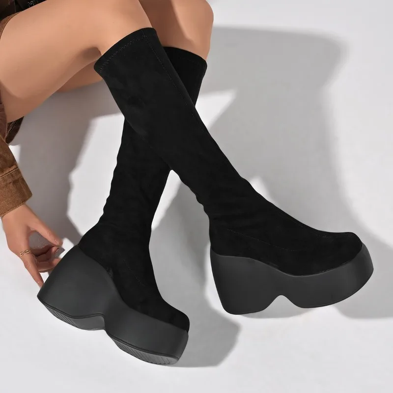 Winter New Skinny Plus Size St - Sock Boot Women ulasan dan harga