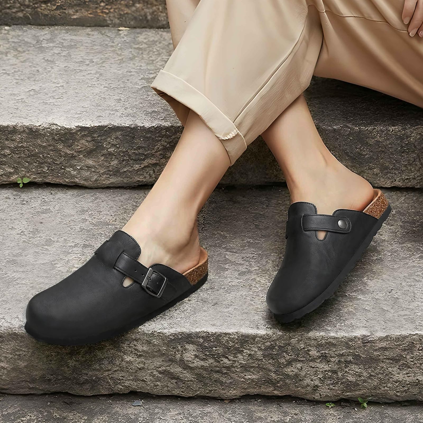 Litfun Cork Footbed Clogs Vega - Women'S Shoes Vegan ulasan dan harga