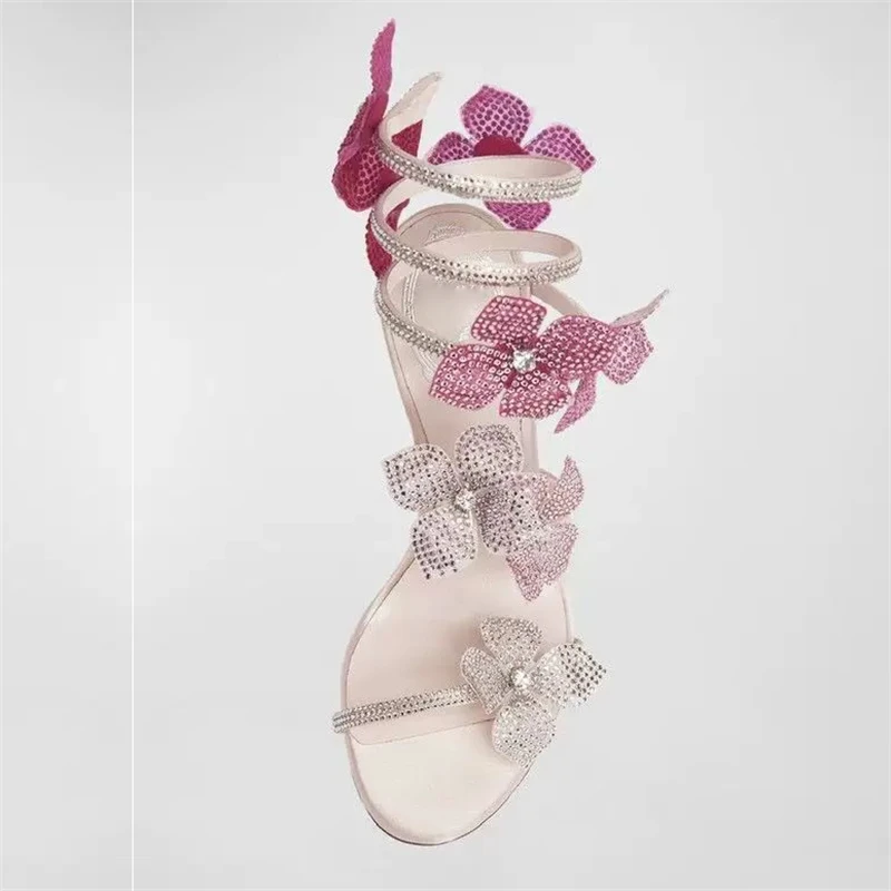 Eilyken Sexy CRYSTAL Flower Th - Peep Toe Heels ulasan dan harga