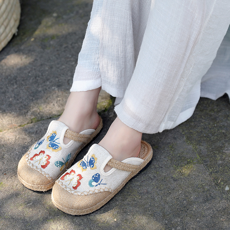 2025 Women Casual Linen Handma - Women'S Shoes Vegan ulasan dan harga