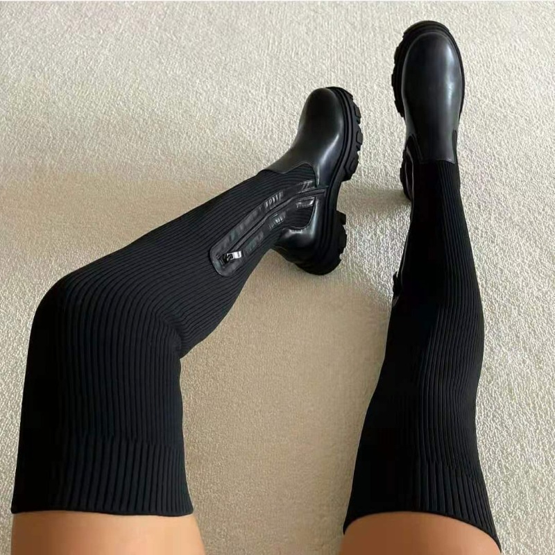 2025 Winter Shoes Women Socks  - Sock Boot Women ulasan dan harga
