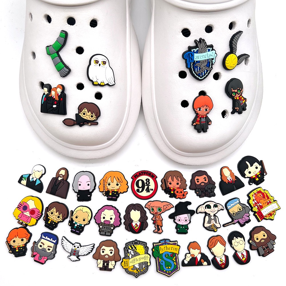 17-45Pcs Cartoon Shoe Charms f - Croc Style Clog ulasan dan harga