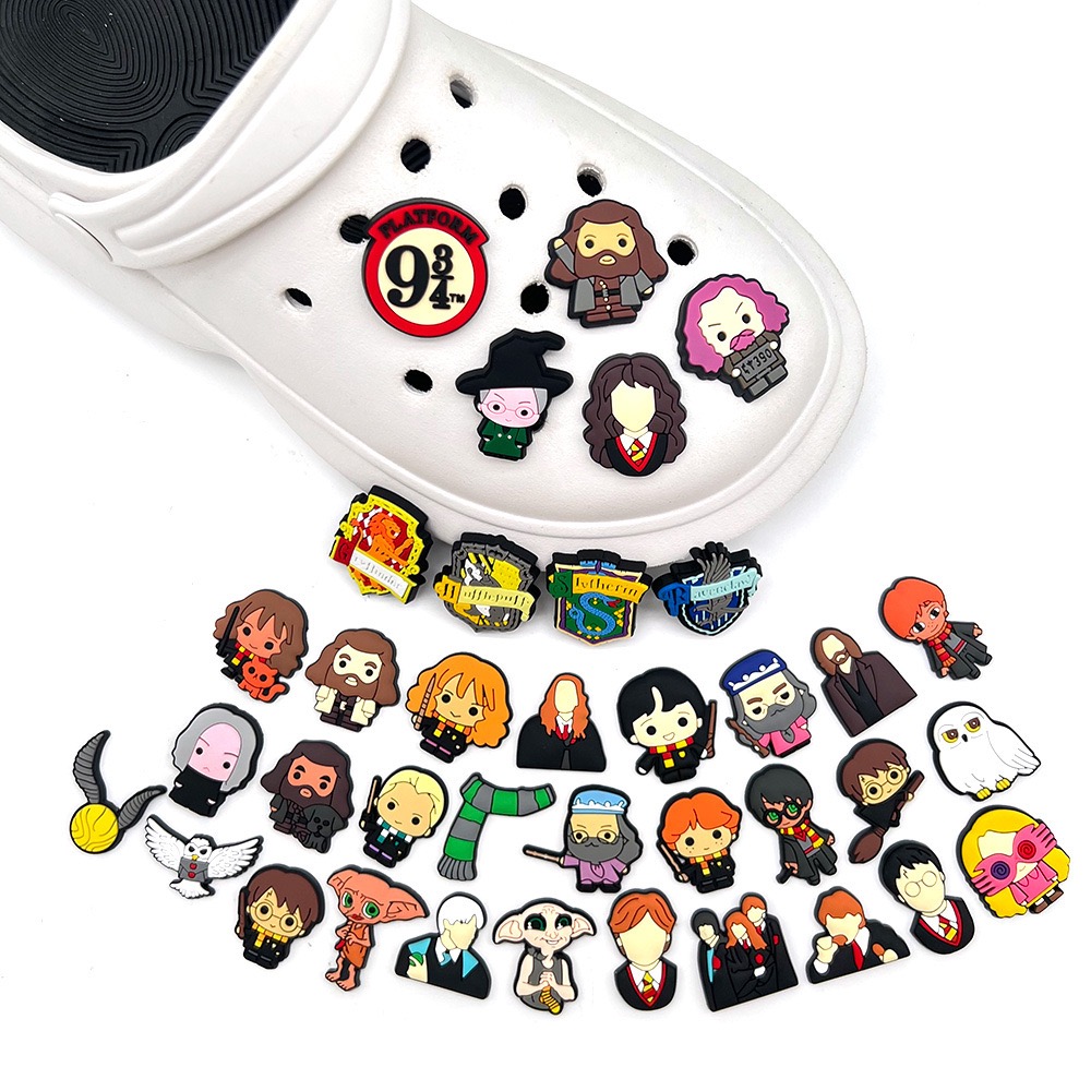 17-45Pcs Cartoon Shoe Charms f - Croc Style Clog ulasan dan harga