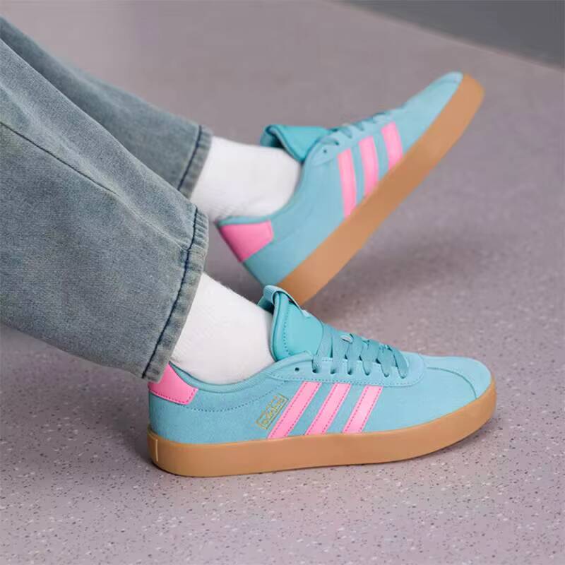 Adidas Popular Cyan Pink Suede - Women'S Shoes Pink Adidas ulasan dan harga