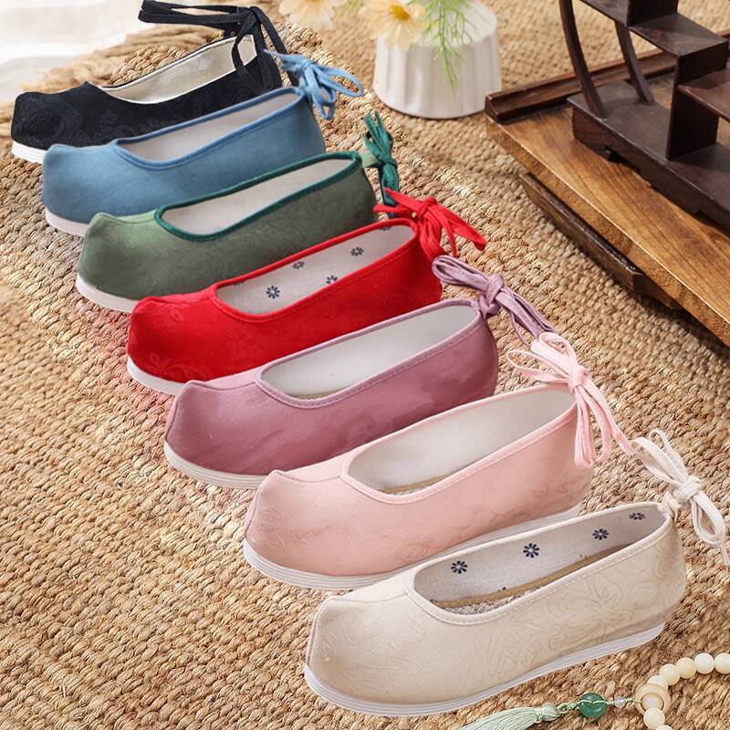 Solid Color Hanfu Ancient Styl - Women Shoes Japan ulasan dan harga
