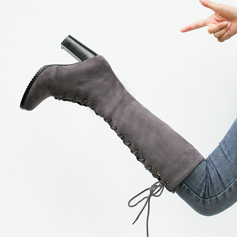 Women's Boots Thick High Heels - Sock Boot Women ulasan dan harga