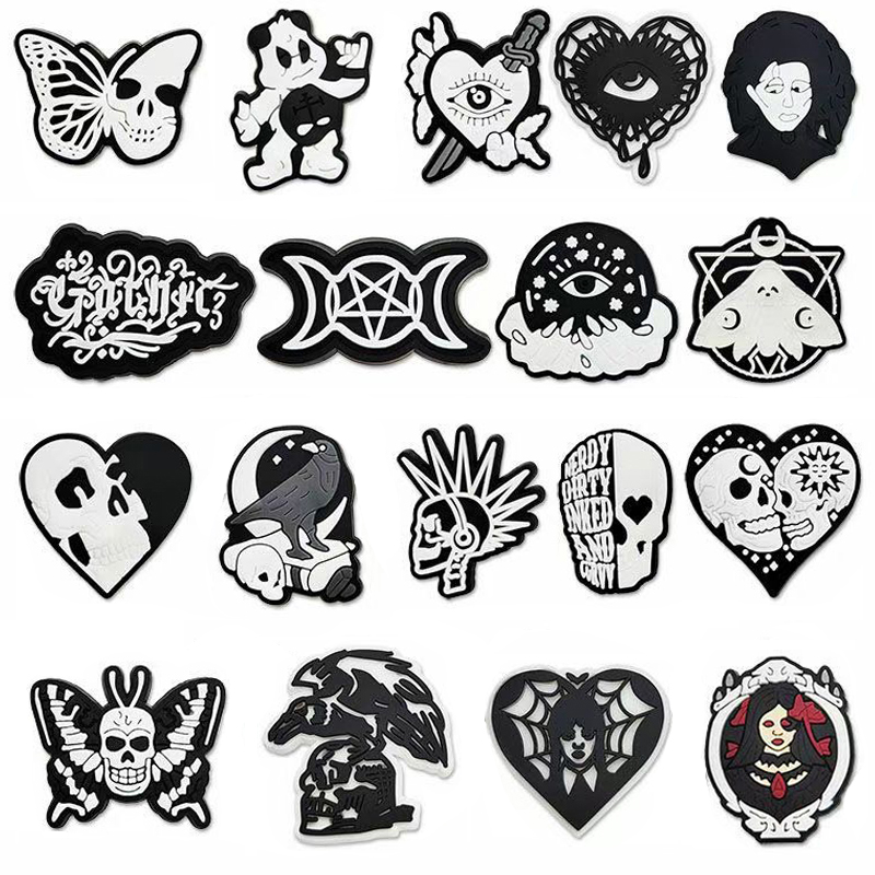 Halloween Skull Shoe Charms fo - Croc Style Clog ulasan dan harga