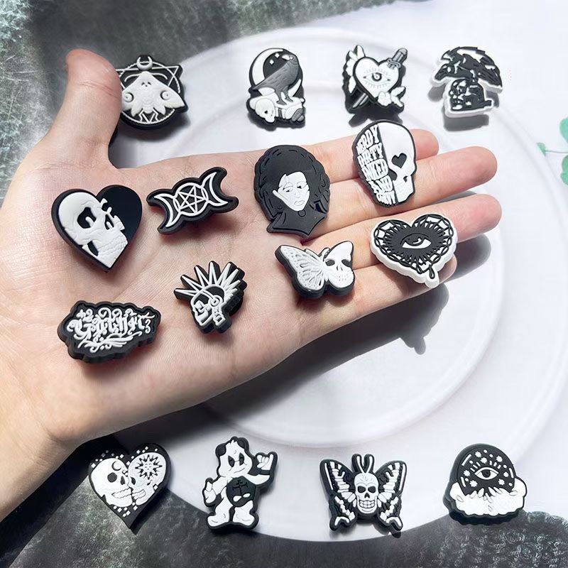 Halloween Skull Shoe Charms fo - Croc Style Clog ulasan dan harga