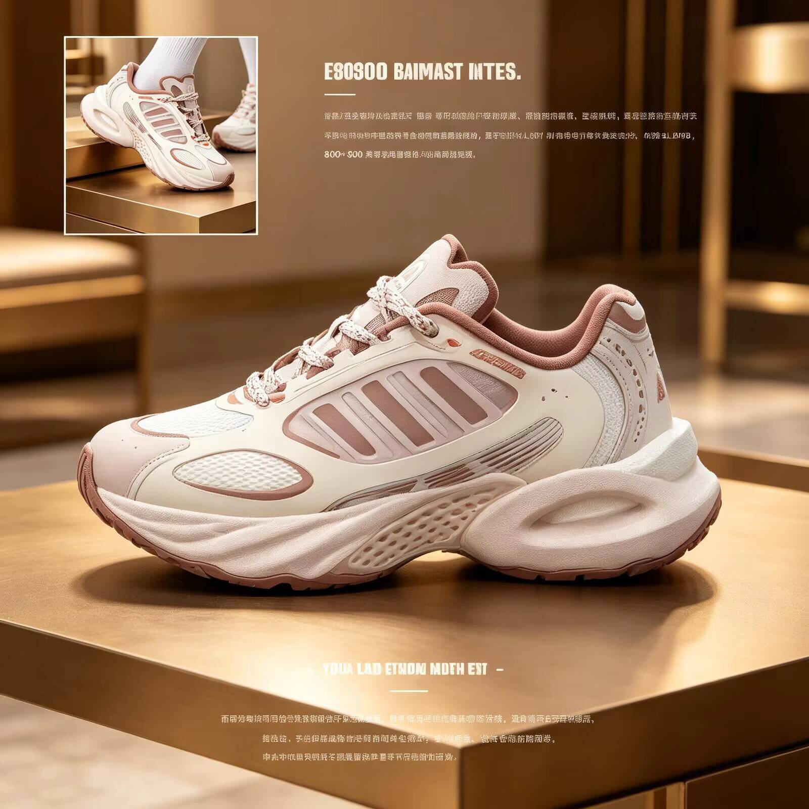 New Adidas Women Beige Pink Ho - Women'S Shoes Pink Adidas ulasan dan harga